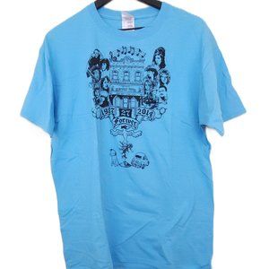 Electric Fetus 27 Club Memorial Blue T Shirt 100% Cotton Size Large
